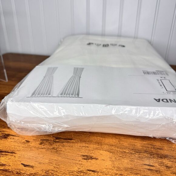 Ikea LENDA Curtains with tie backs 55x98" 1 pair white 301.119.78 - NEW Open Bag - Picture 8 of 8